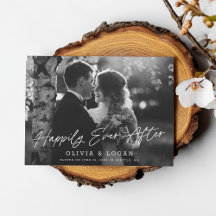 Happily Ever After Script Wedding Photo Elopement