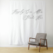 Happily Ever After Starts Here wedding backdrop タペストリー (インサイチュ)