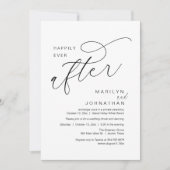 Happily Ever After Wedding Party Dinner Dancing 招待状 (正面)