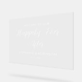 Happily Ever After Wedding Reception Welcome アクリルサイン (傾斜)