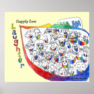 Happily Every Laughter Cartoon Poster ポスター