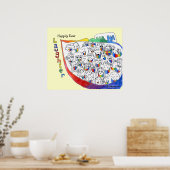 Happily Every Laughter Cartoon Poster ポスター (キッチン)