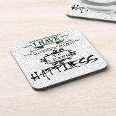 HAPPINESS学には、人生の引用文から教訓 コースター (左側)