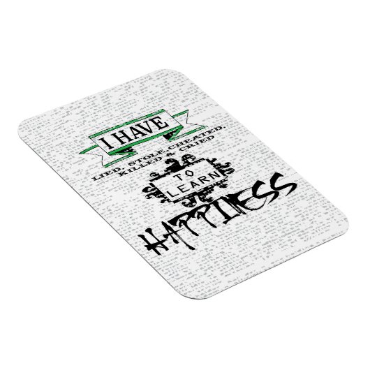 HAPPINESS学には、人生の引用文から教訓 マグネット (右側)