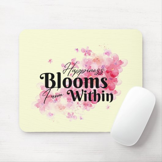 Happiness開花Within Mouse Pad マウスパッド (マウス)