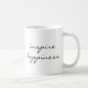 Happiness インスパイアスクリプトの手書き勇気付けられる コーヒーマグカップ