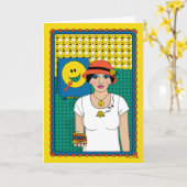 Happiness_B_Greetingカードの目的 カード (黄色い花)