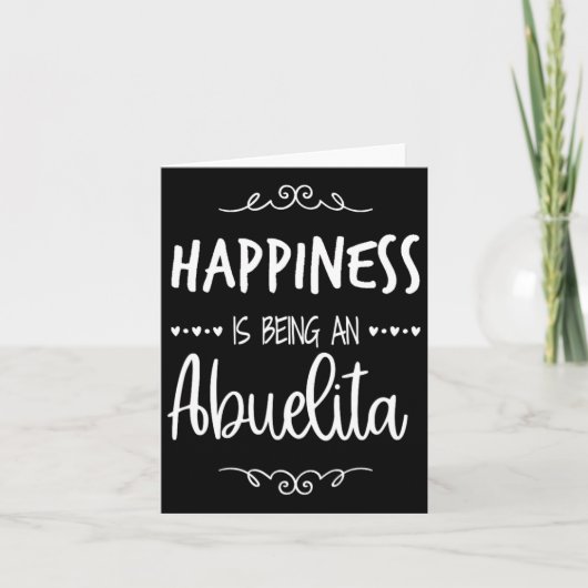 Happiness Being An Abuelita Mexican Spanish Grandm カード (正面)