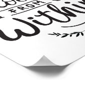 Happiness Blooms From Within Wall Art ポスター (角)