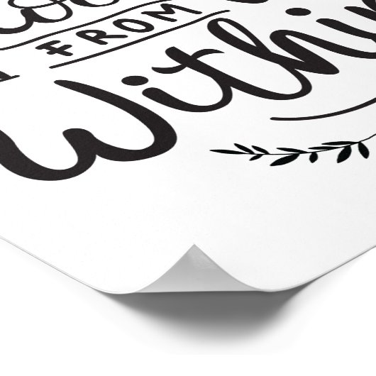 Happiness Blooms From Within Wall Art ポスター (角)