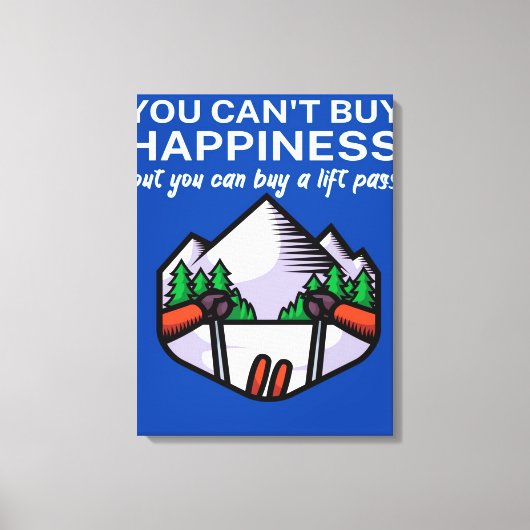 Happiness buy lift pass_ キャンバスプリント (正面)