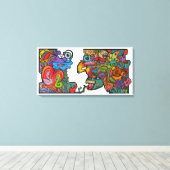 Happiness By Squid Fear City (2.5) キャンバスプリント (インサイチュ (ウッドフロア))