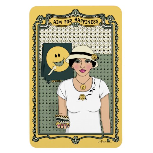 Happiness_C_4x6冷凍機マグネットの狙い マグネット (縦)