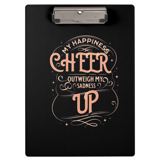  HAPPINESS CHEER UP CLIPBOARD  クリップボード (正面)
