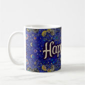 Happiness Coffee Mug – Vibrant Mandala-Style  コーヒーマグカップ (左)