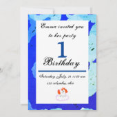 Happiness cute magic unicorn 招待状 (裏面)