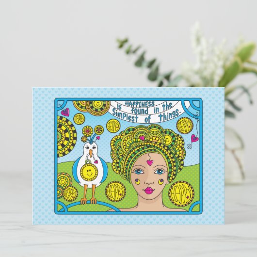 Happiness_Flatカード7"x5" (スタンド正面)