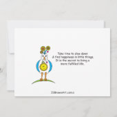 Happiness_Flatカード7"x5" (裏面)