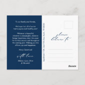 Happiness Greeting メリー Christmas  Family Photo ポストカード (裏面)