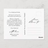 Happiness Greeting Merriest Christmas Family Photo ポストカード (裏面)