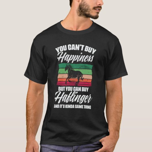 Happiness Haflinger Horse Horse owners Tシャツ (正面)