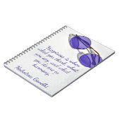 Happiness Harmony Mahatma Ghandi ノートブック (左側)