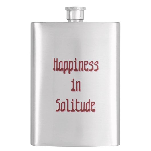 Happiness in Solitude Classic Flask フラスク (正面)