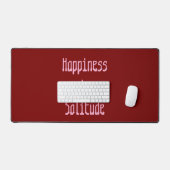 Happiness in Solitude Desk Mat デスクマット (キーボード&マウス)