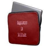 Happiness in Solitude Electronics Bag ラップトップスリーブ (正面左)