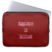 Happiness in Solitude Electronics Bag ラップトップスリーブ (正面)