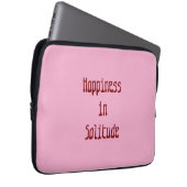 Happiness in Solitude Electronics Bag ラップトップスリーブ (正面右)