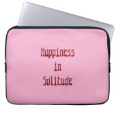 Happiness in Solitude Electronics Bag ラップトップスリーブ (正面)