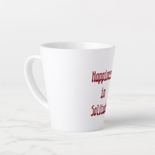 Happiness in Solitude Latte Mug カフェラテマグ (左アングル)