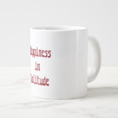 Happiness in Solitude Specialty Mug ジャンボコーヒーマグカップ (正面右)