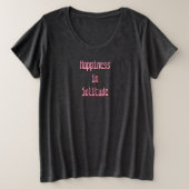 Happiness in Solitude T-Shirt プラスサイズTシャツ (デザイン正面)
