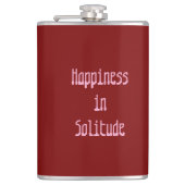 Happiness in Solitude Vinyl Wrapped Flask フラスク (正面)