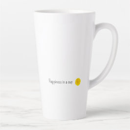 Happiness in the cup  カフェラテマグ