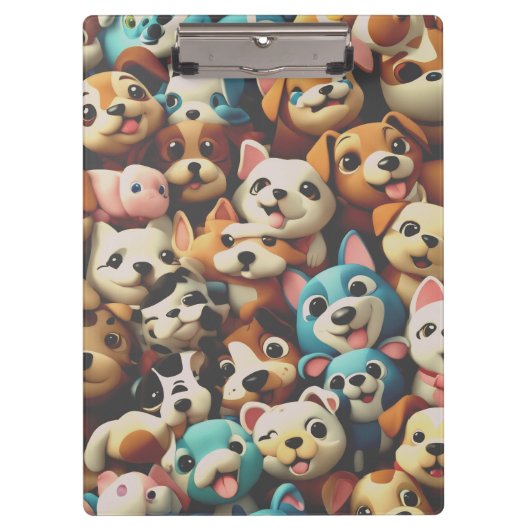 Happiness is a bunch of puppies クリップボード (正面)