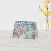 Happiness is a Butterfly - Inspiring Quote カード (黄色い花)