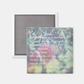 Happiness is a Butterfly - Inspiring Quote マグネット (正面/裏面)