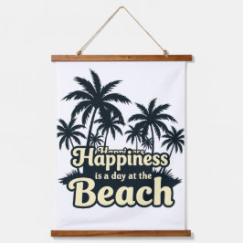 Happiness Is a Day at the Beach Wall Hanging  吊り下げ型タペストリー