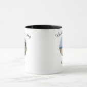 Happiness Is a Dog Personalised Mug マグカップ (中央)