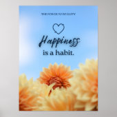 HAPPINESS IS A HABIT ポスター (正面)