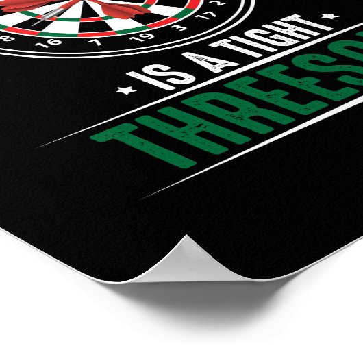 Happiness Is A Tight Threesome Darts Player ポスター (角)