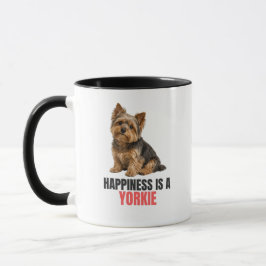 Happiness Is a Yorkie Mug – Yorkshire Terrier マグカップ