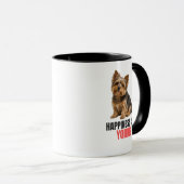 Happiness Is a Yorkie Mug – Yorkshire Terrier マグカップ (正面右)