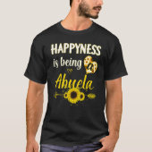 Happiness Is Being A Abuela Sunflower Grandma Moth Tシャツ (正面)