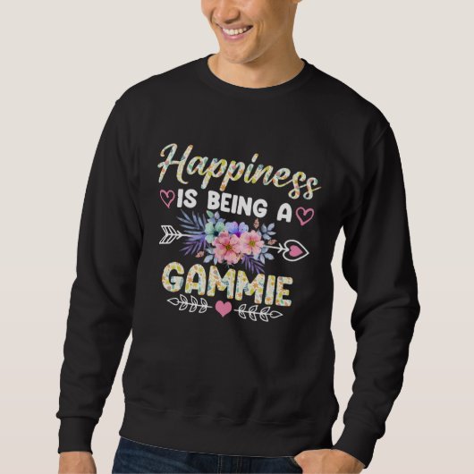 Happiness Is Being A Gammie   Grandma Mother s Day スウェットシャツ (正面)