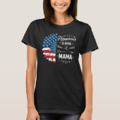 Happiness Is Being A Mama Sunflower 4th Of July Tシャツ (正面)