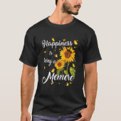 Happiness Is Being A Memere Sunflower Gift For Gra Tシャツ (正面)